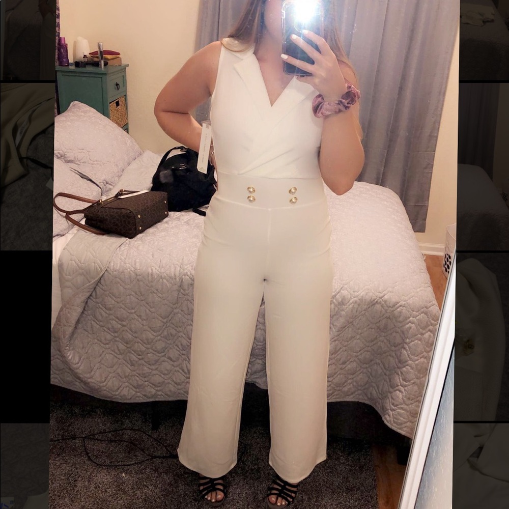 NWT White Jumpsuit